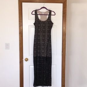 Sexy black lace dress